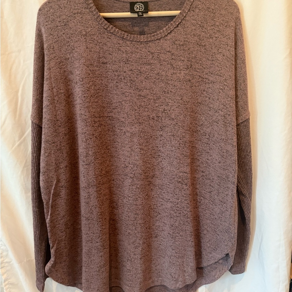 Bobeau Mauve Knit Sweater
